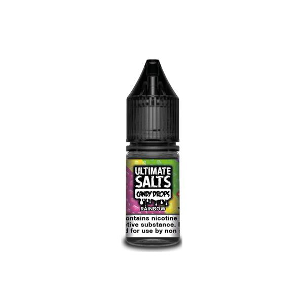 20MG Ultimate Puff Salts Candy Drops 10ML Flavoured Nic Salts - Flavour: Grape & Strawberry - SilverbackCBD