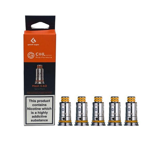 Geekvape G Coil ST for Wenax - Aegis Pod Kit KA1 1.2 - Mesh 0.6 - Resistance: Mesh 0.8Ohm - SilverbackCBD