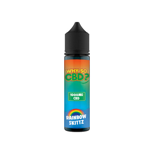 Why So CBD? 1000mg Full Spectrum CBD E-liquid 60ml - Flavour: Rainbow Skittz