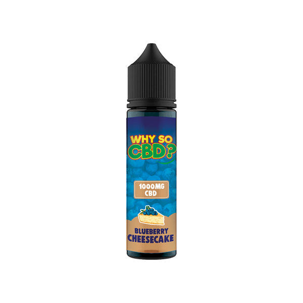 Why So CBD? 1000mg Full Spectrum CBD E-liquid 60ml - Flavour: Blueberry Cheesecake - SilverbackCBD