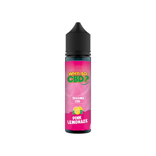 Why So CBD? 2000mg Full Spectrum CBD E-liquid 60ml - Flavour: Pink Lemonaze
