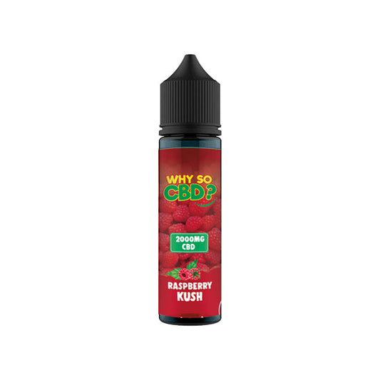 Why So CBD? 2000mg Full Spectrum CBD E-liquid 60ml - Flavour: Raspberry Kush