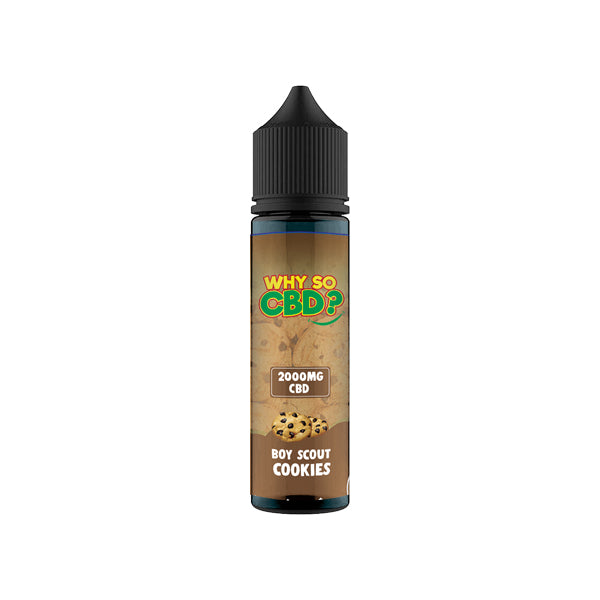 Why So CBD? 2000mg Full Spectrum CBD E-liquid 60ml - Flavour: Hash Berg - SilverbackCBD