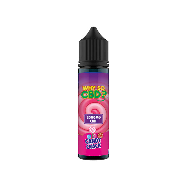Why So CBD? 2000mg Full Spectrum CBD E-liquid 60ml - Flavour: Jammy Strawberries - SilverbackCBD