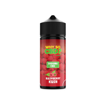 Why So CBD? 3000mg Full Spectrum CBD E-liquid 120ml - Flavour: Blue Slushy - SilverbackCBD