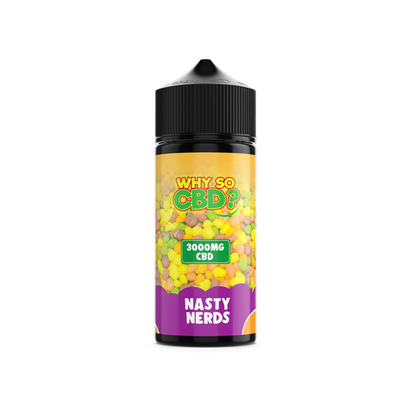 Why So CBD? 3000mg Full Spectrum CBD E-liquid 120ml - Flavour: Hash Berg - SilverbackCBD