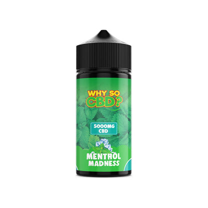 Why So CBD? 5000mg Full Spectrum CBD E-liquid 120ml - Flavour: Agent Apple - SilverbackCBD