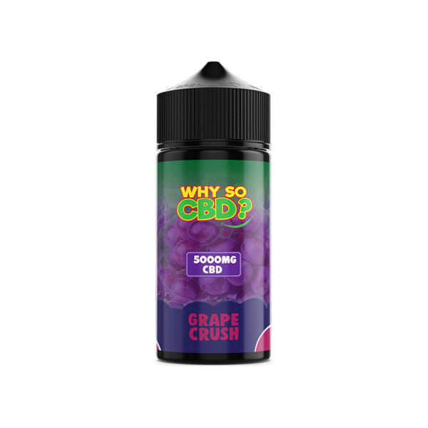 Why So CBD? 5000mg Full Spectrum CBD E-liquid 120ml - Flavour: Hash Berg - SilverbackCBD