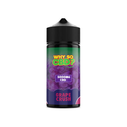Why So CBD? 5000mg Full Spectrum CBD E-liquid 120ml - Flavour: Agent Apple - SilverbackCBD