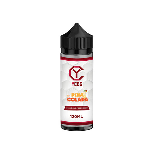 yCBG 1000mg CBD + 1000mg CBG E-liquid 120ml (BUY 1 GET 1 FREE) - Flavour: Pina Colada - SilverbackCBD