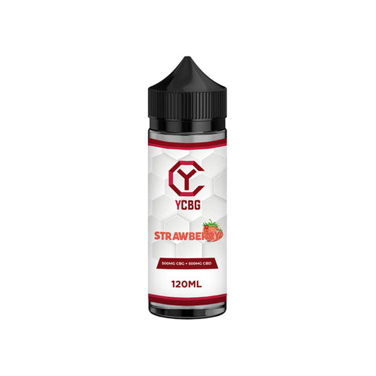 yCBG 500mg CBD + 500mg CBG E-liquid 120ml (BUY 1 GET 1 FREE) - Flavour: Strawberry - SilverbackCBD