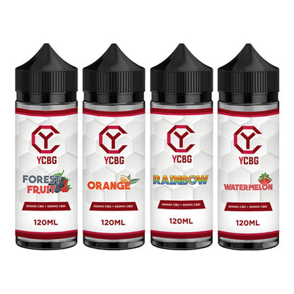 yCBG 500mg CBD + 500mg CBG E-liquid 120ml (BUY 1 GET 1 FREE) - Flavour: Rainbow - SilverbackCBD