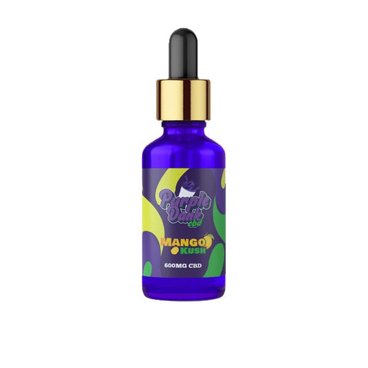 Purple Dank CBD Flavoured CBD Oil 600mg CBD Oil 30ml (BUY 1 GET 1 FREE) - Flavour: Mango Kush - SilverbackCBD