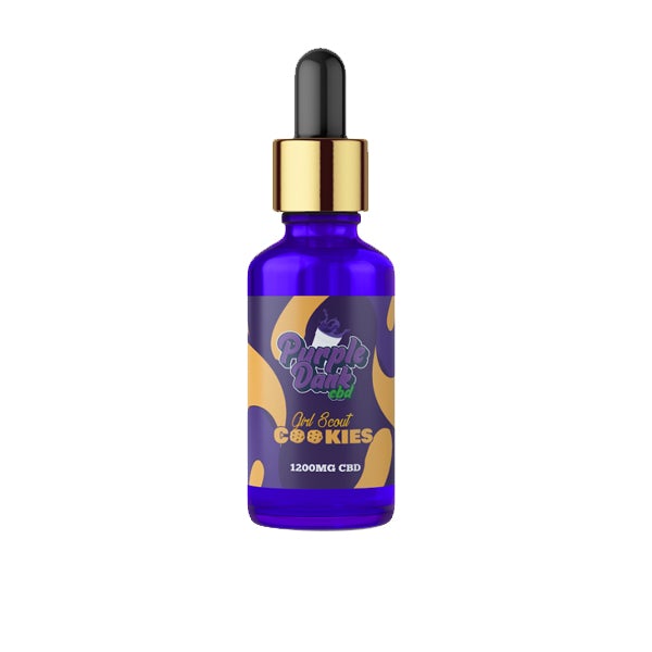 Purple Dank CBD Flavoured CBD Oil 1200mg CBD Oil 30ml (BUY 1 GET 1 FREE) - Flavour: Girl Scout Cookies - SilverbackCBD
