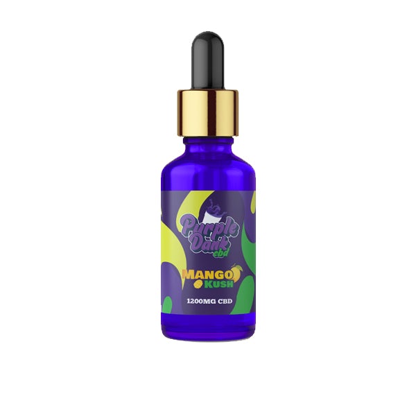 Purple Dank CBD Flavoured CBD Oil 1200mg CBD Oil 30ml (BUY 1 GET 1 FREE) - Flavour: Wedding Cake - SilverbackCBD