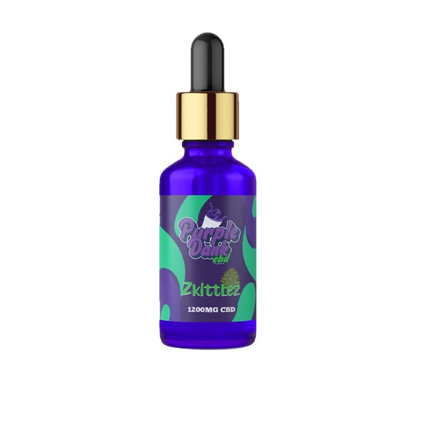 Purple Dank CBD Flavoured CBD Oil 1200mg CBD Oil 30ml (BUY 1 GET 1 FREE) - Flavour: Wedding Cake - SilverbackCBD