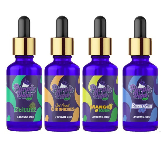Purple Dank CBD Flavoured CBD Oil 2400mg CBD Oil 30ml (BUY 1 GET 1 FREE) - Flavour: Blackberry Kush - SilverbackCBD