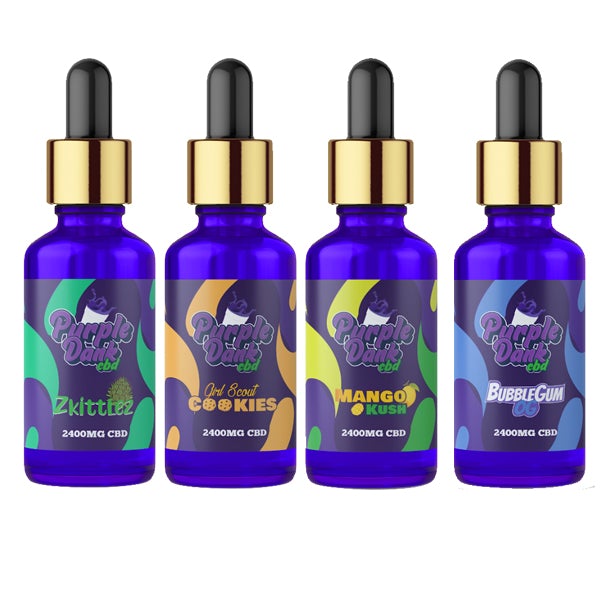 Purple Dank CBD Flavoured CBD Oil 2400mg CBD Oil 30ml (BUY 1 GET 1 FREE) - Flavour: Wedding Cake - SilverbackCBD