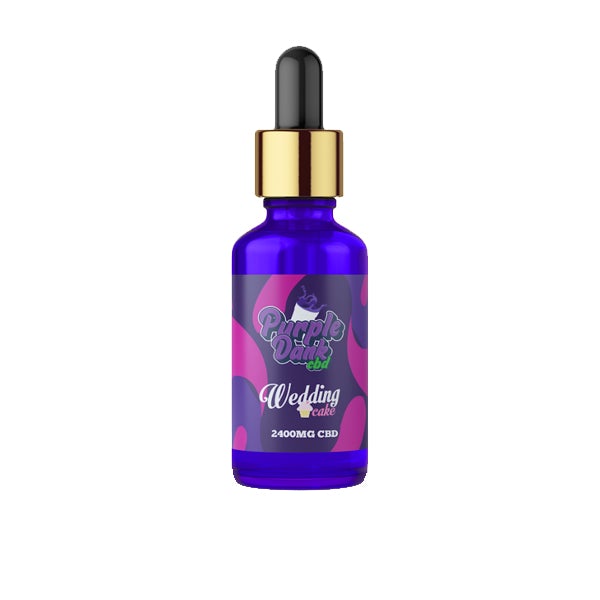 Purple Dank CBD Flavoured CBD Oil 2400mg CBD Oil 30ml (BUY 1 GET 1 FREE) - Flavour: Wedding Cake - SilverbackCBD