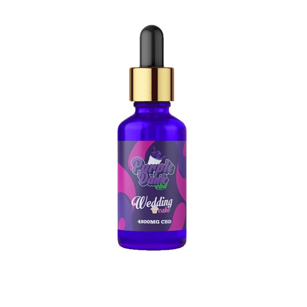 Purple Dank CBD Flavoured CBD Oil 4800mg CBD Oil 30ml (BUY 1 GET 1 FREE) - Flavour: Wedding Cake - SilverbackCBD