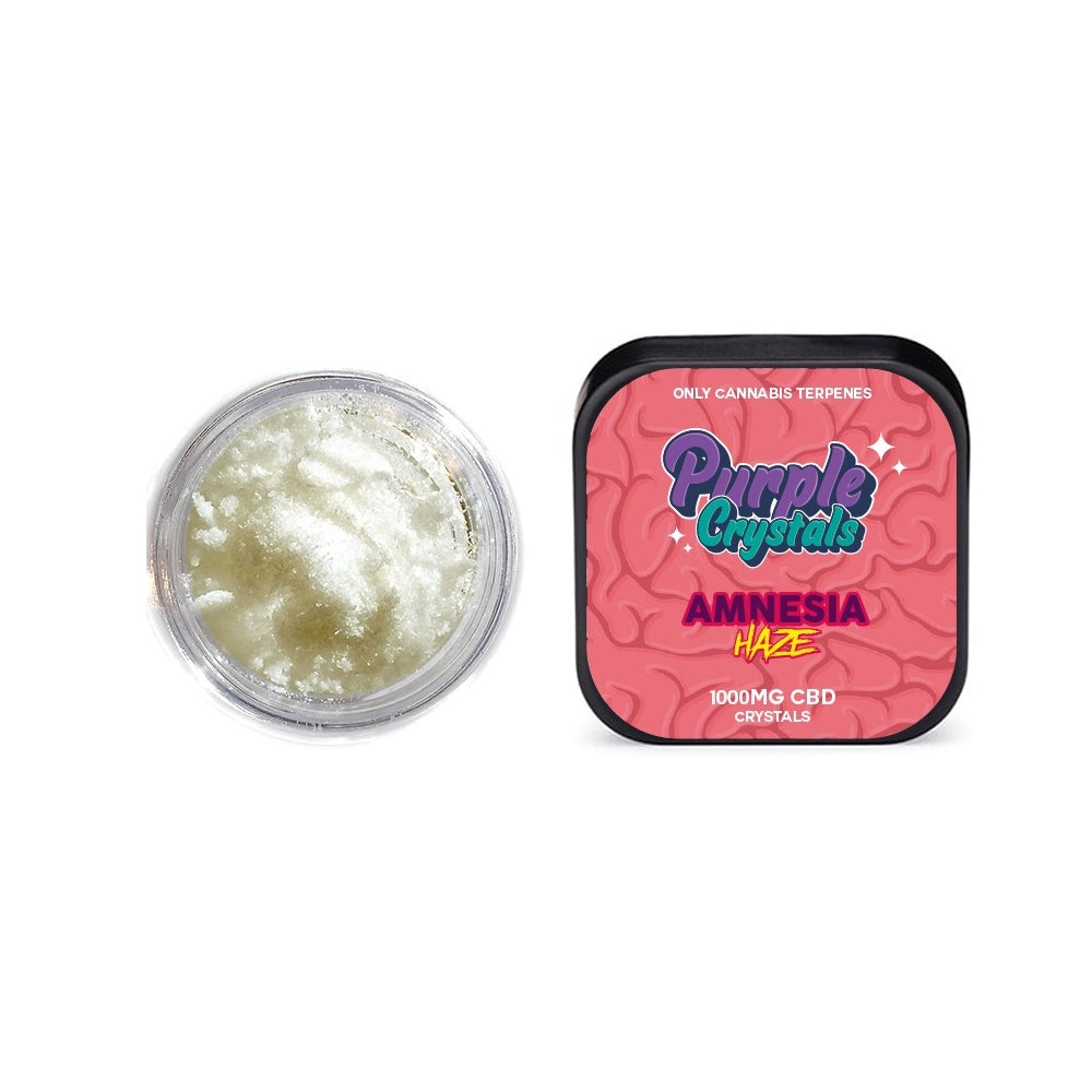 Purple Crystals by Purple Dank 1000mg CBD Crystals - Amnesia Haze (BUY 1 GET 1 FREE) - Amount: 1g - SilverbackCBD