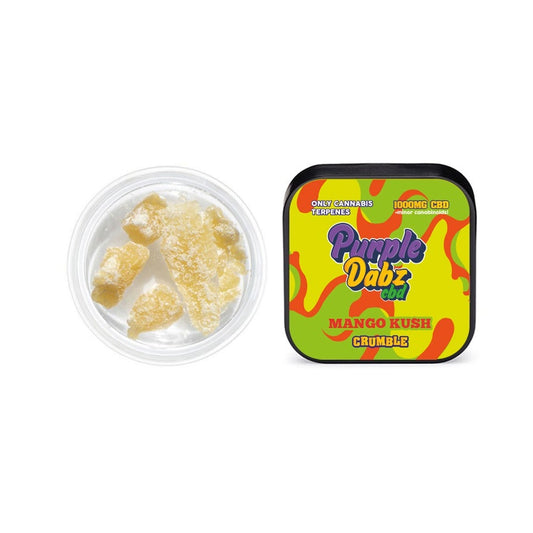 Purple Dabz by Purple Dank 1000mg CBD Crumble - Mango Kush (BUY 1 GET 1 FREE) - Amount: 0.5g - SilverbackCBD