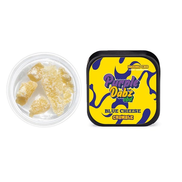 Purple Dabz by Purple Dank 1000mg CBD Crumble - Blue Cheese (BUY 1 GET 1 FREE) - Amount: 0.5g - SilverbackCBD