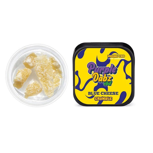 Purple Dabz by Purple Dank 1000mg CBD Crumble - Blue Cheese (BUY 1 GET 1 FREE) - Amount: 1g - SilverbackCBD