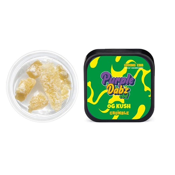 Purple Dabz by Purple Dank 1000mg CBD Crumble - OG Kush (BUY 1 GET 1 FREE) - Amount: 0.5g - SilverbackCBD