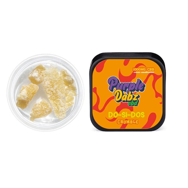 Purple Dabz by Purple Dank 1000mg CBD Crumble - DO-SI-DOS (BUY 1 GET 1 FREE) - Amount: 0.5g - SilverbackCBD