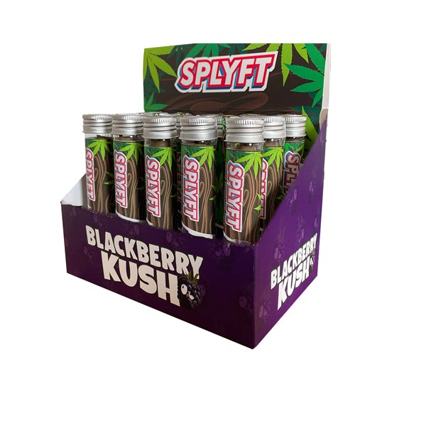 SPLYFT Cannabis Terpene Infused Hemp Blunt Cones – Blackberry Kush (BUY 1 GET 1 FREE) - Amount: x15 (Display Box) - SilverbackCBD