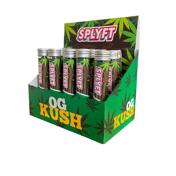SPLYFT Cannabis Terpene Infused Hemp Blunt Cones – OG Kush (BUY 1 GET 1 FREE) - Amount: x15 (Display Box) - SilverbackCBD