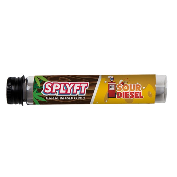SPLYFT Cannabis Terpene Infused Hemp Blunt Cones – Sour Diesel (BUY 1 GET 1 FREE) - Amount: x1 - SilverbackCBD