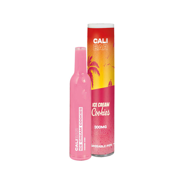 CALI BAR 300mg Full Spectrum CBD Vape Disposable - Terpene Flavoured - Flavour: Vanilla Kush - SilverbackCBD
