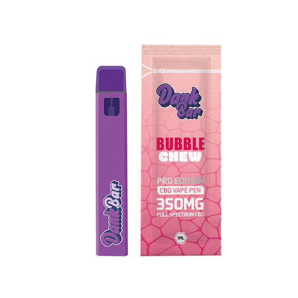 Dank Bar Pro Edition 350mg Full Spectrum CBD Vape Disposable by Purple Dank - 12 flavours - Flavour: Marsh Mellow - SilverbackCBD