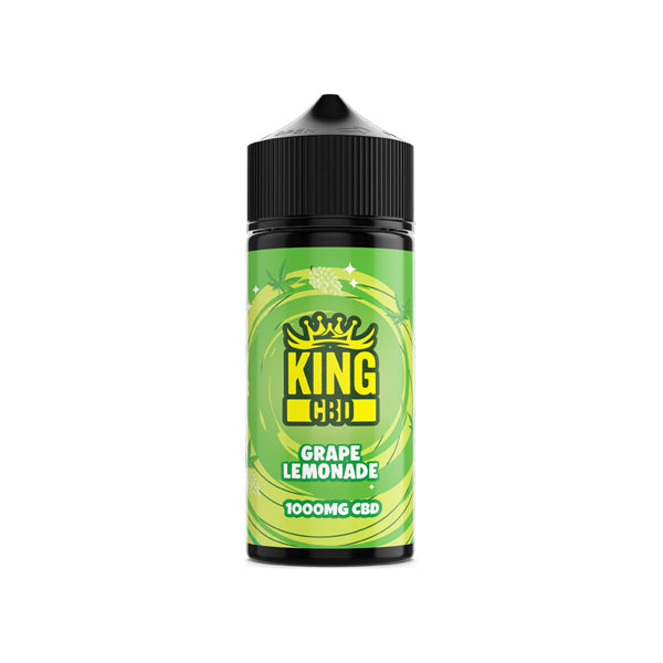 King CBD 1000mg CBD E-liquid 120ml (BUY 1 GET 1 FREE) - Flavour: Strawberry Pineapple