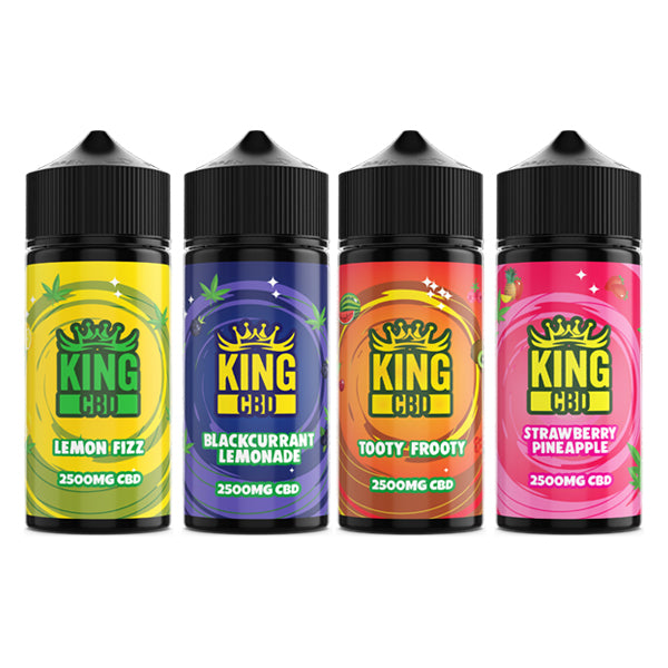 King CBD 2500mg CBD E-liquid 120ml (BUY 1 GET 1 FREE) - Flavour: Grape Lemonade