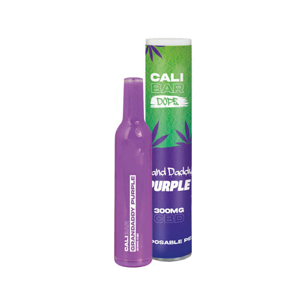 CALI BAR DOPE 300mg Full Spectrum CBD Vape Disposable - Terpene Flavoured - Amount: x10 & Flavour: White Gushers