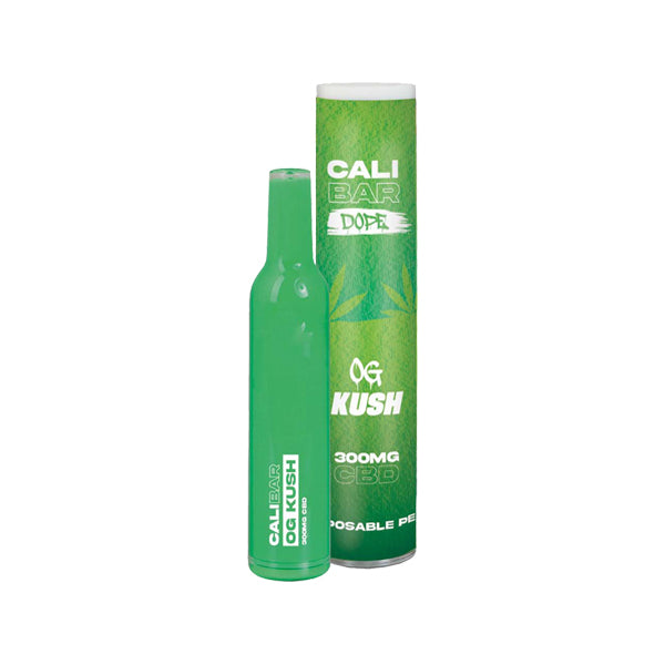 CALI BAR DOPE 300mg Full Spectrum CBD Vape Disposable - Terpene Flavoured - Amount: x10 & Flavour: White Gushers