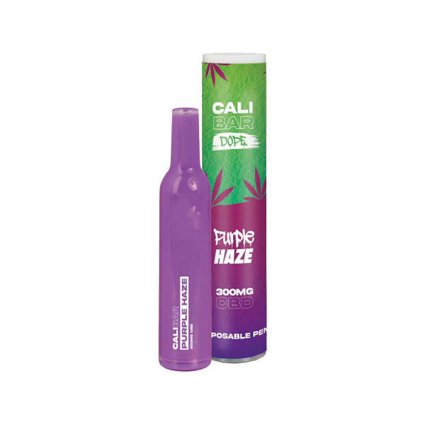 CALI BAR DOPE 300mg Full Spectrum CBD Vape Disposable - Terpene Flavoured - Amount: x10 & Flavour: White Gushers