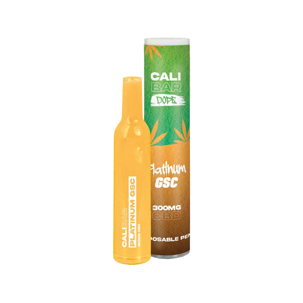 CALI BAR DOPE 300mg Full Spectrum CBD Vape Disposable - Terpene Flavoured - Amount: x10 & Flavour: Sour Diesel