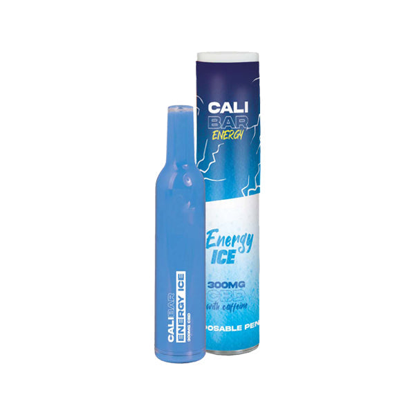 CALI BAR ENERGY with Caffeine Full Spectrum 300mg CBD Vape Disposable - Flavour: Energy Ice