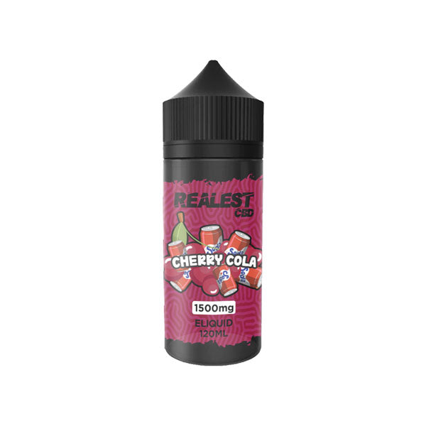 Realest CBD 1500mg Broad Spectrum CBD E-Liquid 100ml (BUY 1 GET 1 FREE) - Flavour: Strawberry Ice Cream