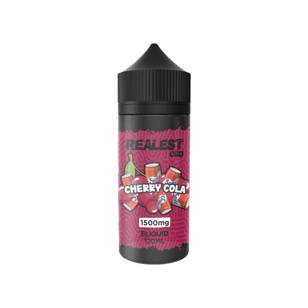 Realest CBD 1500mg Broad Spectrum CBD E-Liquid 100ml (BUY 1 GET 1 FREE) - Flavour: Strawberry Watermelon