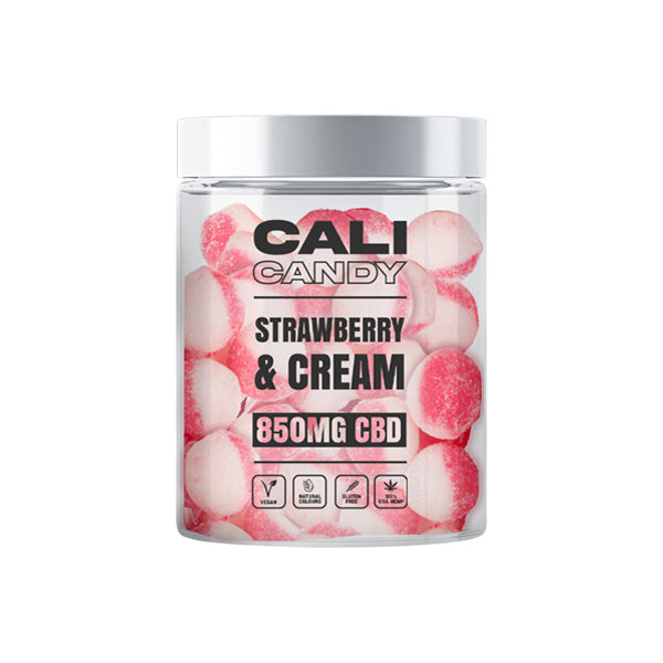 CALI CANDY 850mg CBD Vegan Sweets (Small) - 10 Flavours - Flavour: Super Sour Raspberry