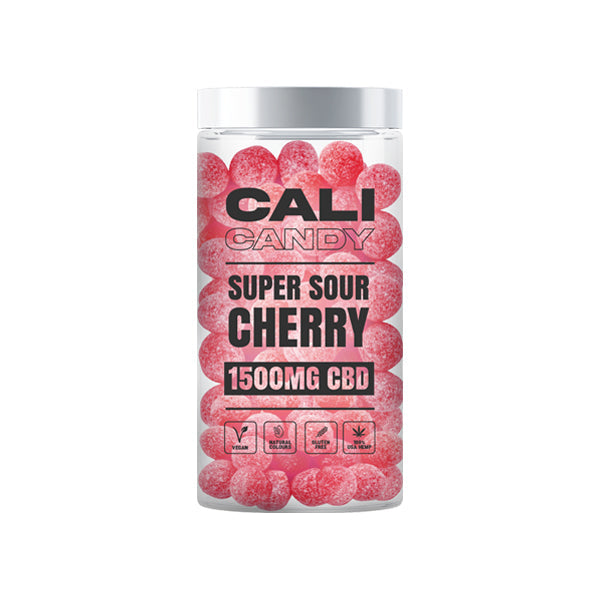 CALI CANDY 1500mg CBD Vegan Sweets (Large) - 10 Flavours - Flavour: Super Sour Apple