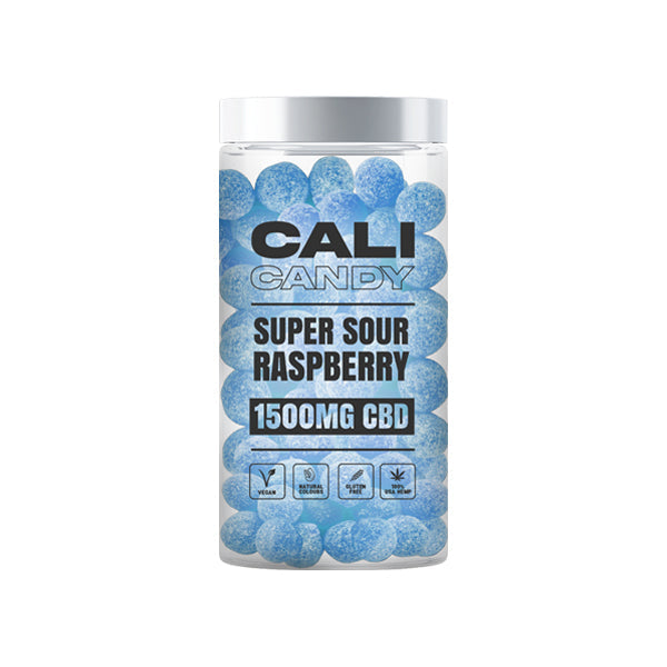 CALI CANDY 1500mg CBD Vegan Sweets (Large) - 10 Flavours - Flavour: Super Sour Apple