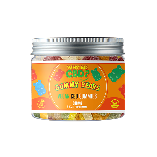 Why So CBD? 500mg CBD Small Vegan Gummies - 11 Flavours - Gummies: Fizzy Bones
