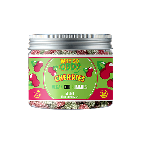 Why So CBD? 500mg CBD Small Vegan Gummies - 11 Flavours - Gummies: Strawberries