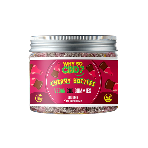 Why So CBD? 1000mg CBD Small Vegan Gummies - 11 Flavours - Gummies: Strawberries